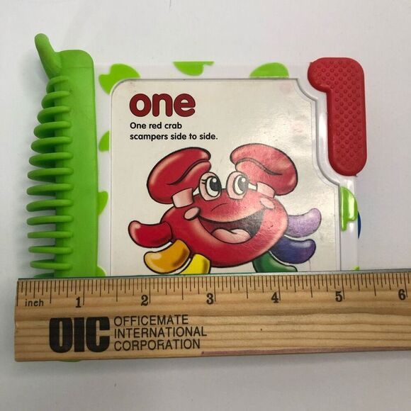 leap frog baby 2006 count book textured numbers thick rubber binding crab as is - Picture 2 of 8
